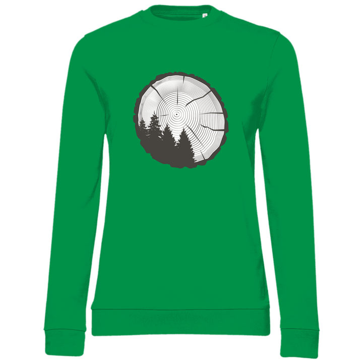 Baumringe - Damen Sweatshirt - Textilzauber