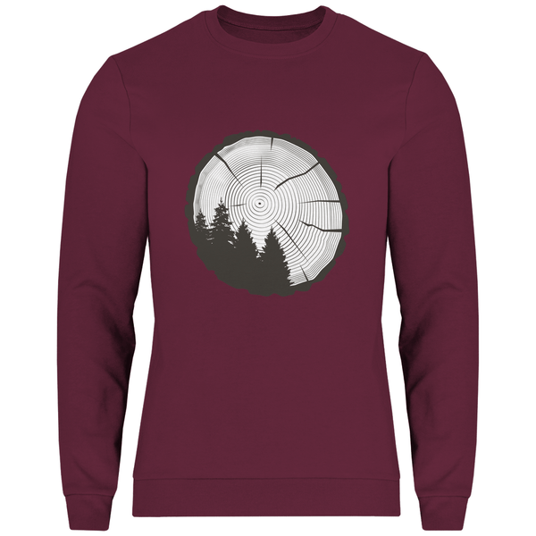 Baumringe - Herren Sweatshirt - Textilzauber