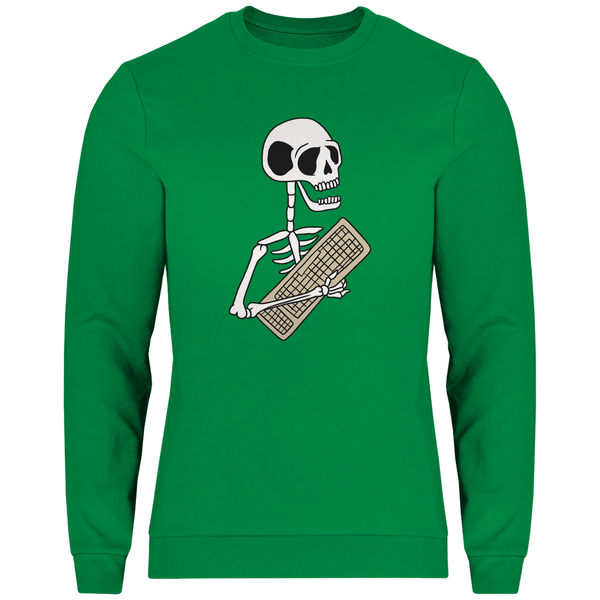 Skelett mit Tastatur - Herren Sweatshirt