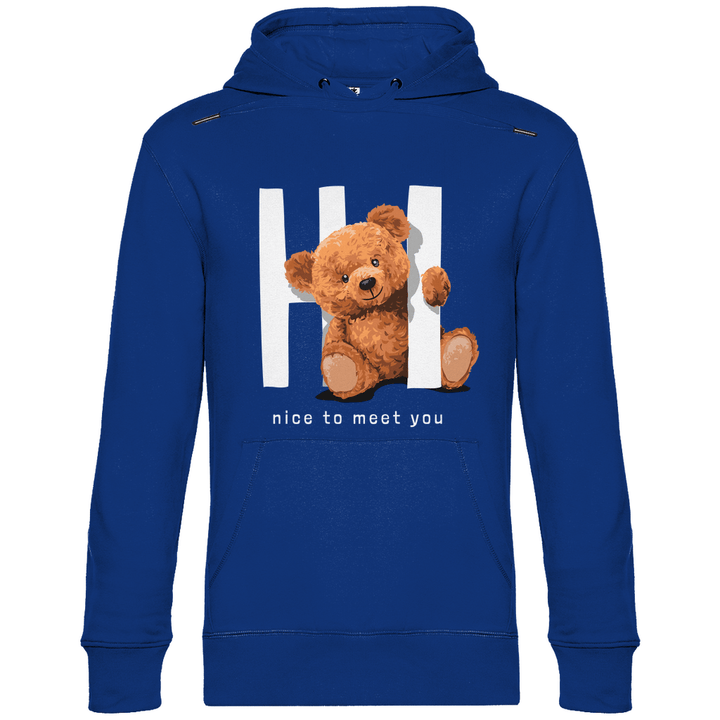Begrüßungs Teddy - Herren Hoodie - Textilzauber