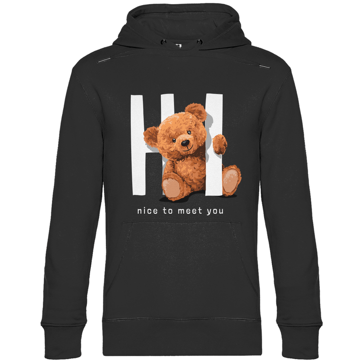 Begrüßungs Teddy - Herren Hoodie - Textilzauber