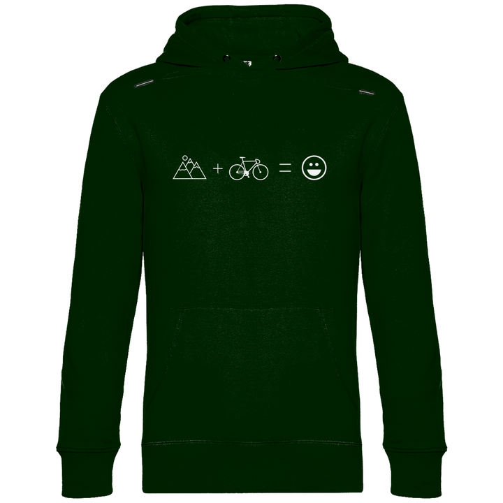 Berge & Rad = Glück - Herren Hoodie - Textilzauber
