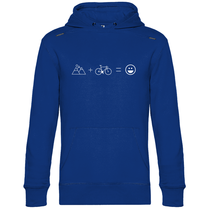Berge & Rad = Glück - Herren Hoodie - Textilzauber