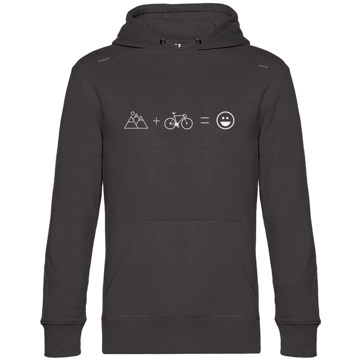 Berge & Rad = Glück - Herren Hoodie - Textilzauber