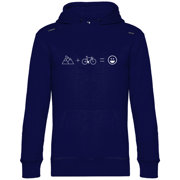 Berge & Rad = Glück - Herren Hoodie - Textilzauber