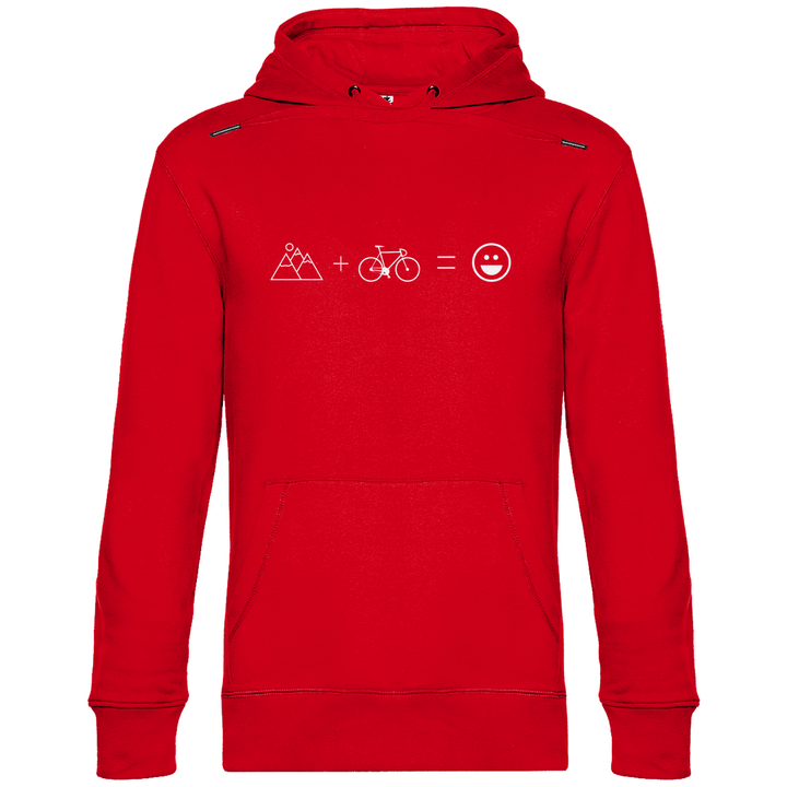 Berge & Rad = Glück - Herren Hoodie - Textilzauber