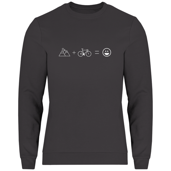 Berge & Rad = Glück - Herren Sweatshirt - Textilzauber