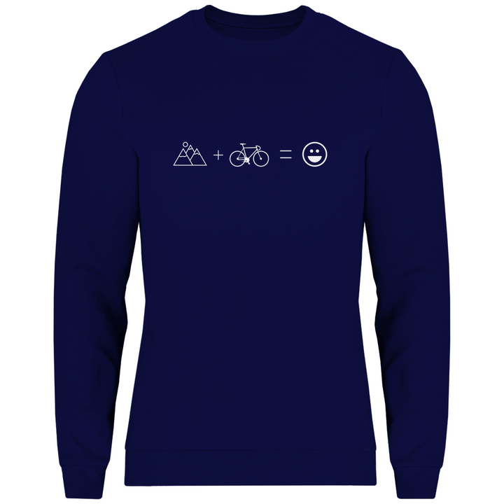 Berge & Rad = Glück - Herren Sweatshirt - Textilzauber