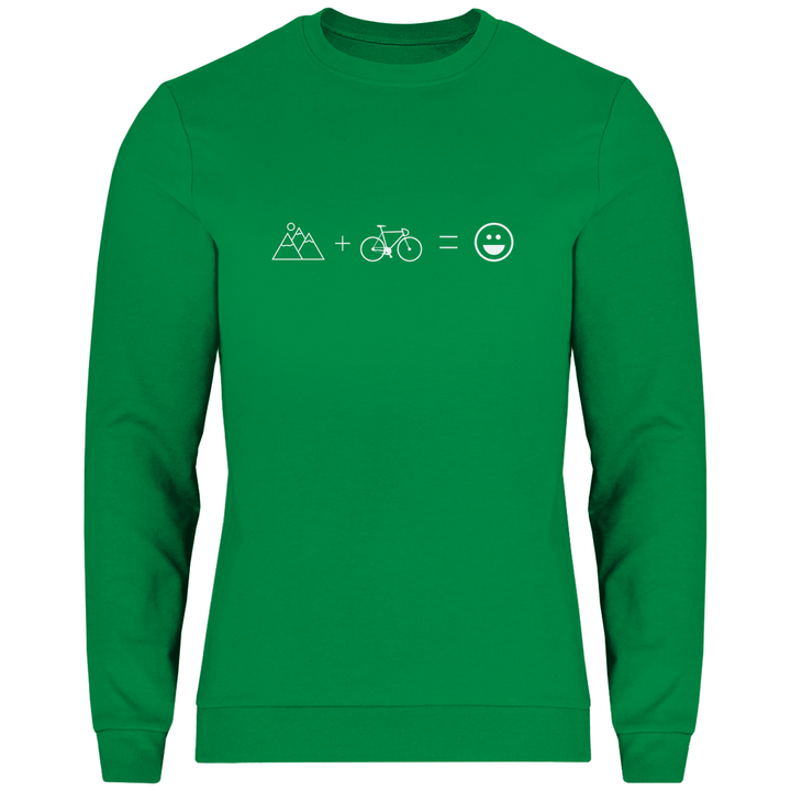 Berge & Rad = Glück - Herren Sweatshirt - Textilzauber