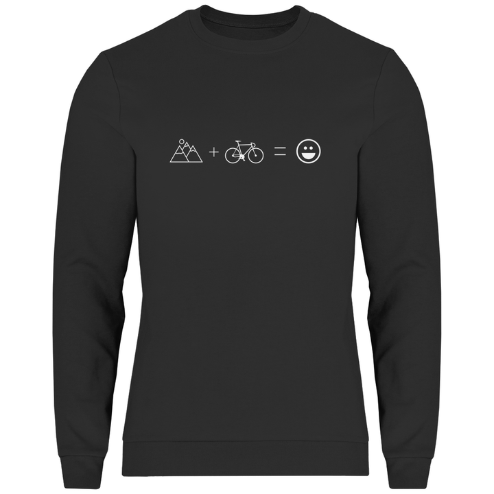 Berge & Rad = Glück - Herren Sweatshirt - Textilzauber