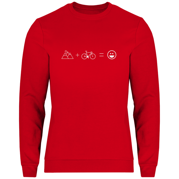 Berge & Rad = Glück - Herren Sweatshirt - Textilzauber