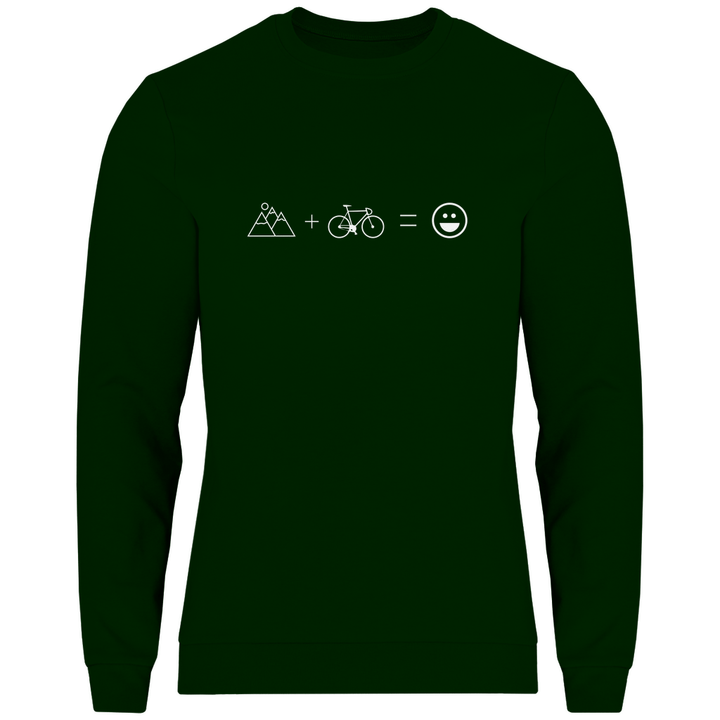 Berge & Rad = Glück - Herren Sweatshirt - Textilzauber
