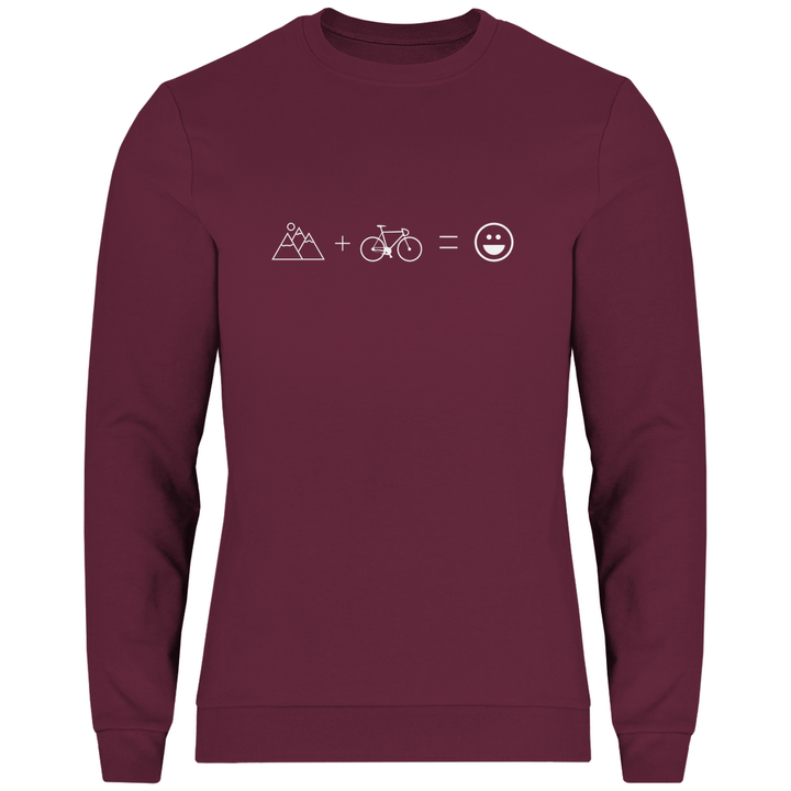 Berge & Rad = Glück - Herren Sweatshirt - Textilzauber