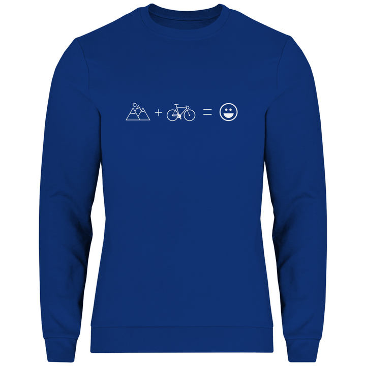 Berge & Rad = Glück - Herren Sweatshirt - Textilzauber