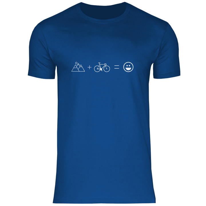 Berge & Rad = Glück - Herren T - Shirt - Textilzauber