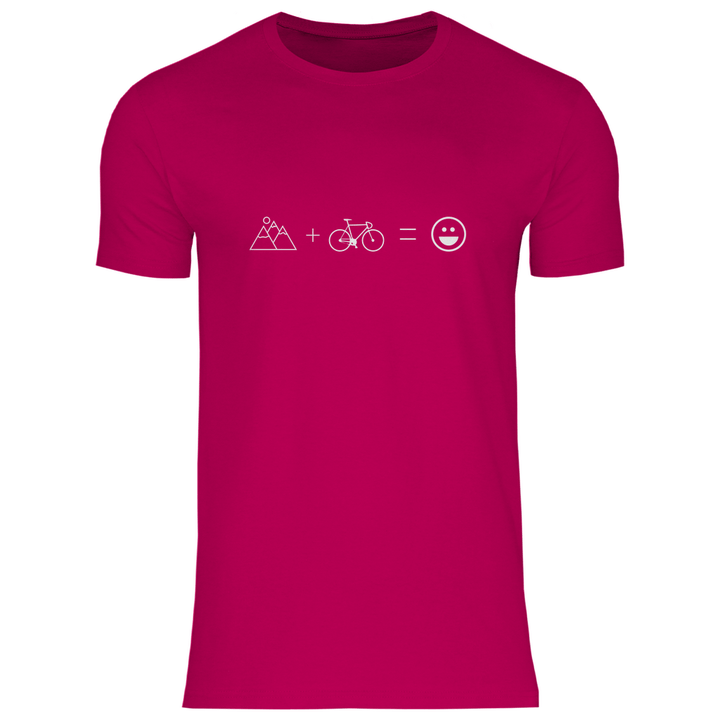 Berge & Rad = Glück - Herren T - Shirt - Textilzauber