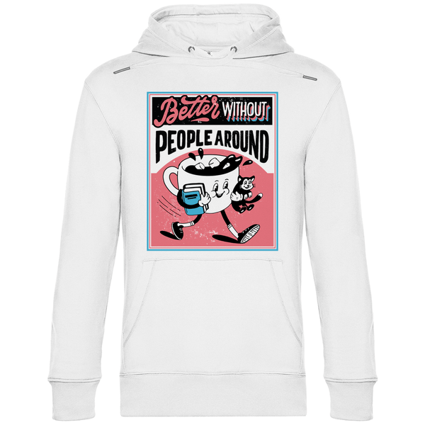 Better Without People - Herren Hoodie - Textilzauber