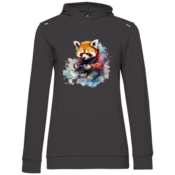 Roter Panda Gamer - Damen Hoodie