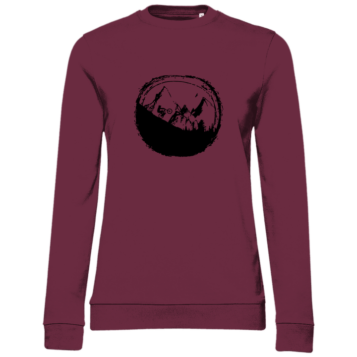 Biken in den Bergen - Damen Sweatshirt - Textilzauber