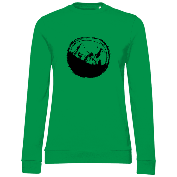 Biken in den Bergen - Damen Sweatshirt - Textilzauber