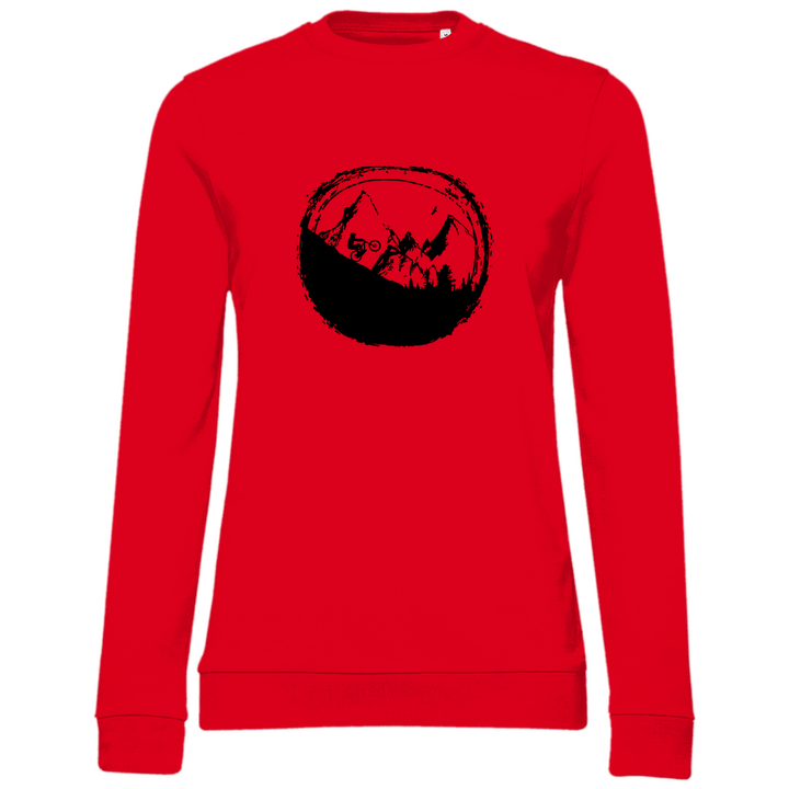 Biken in den Bergen - Damen Sweatshirt - Textilzauber