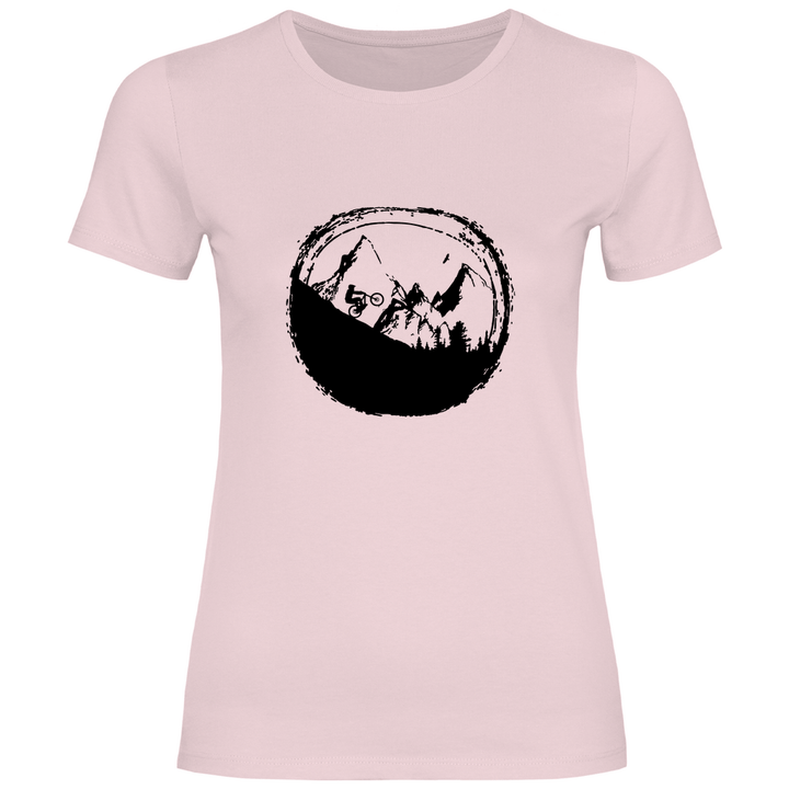 Biken in den Bergen - Damen T - Shirt - Textilzauber