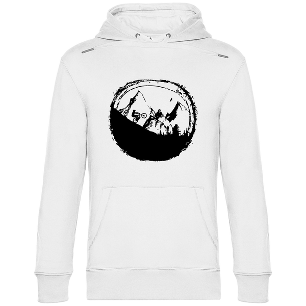 Biken in den Bergen - Herren Hoodie - Textilzauber