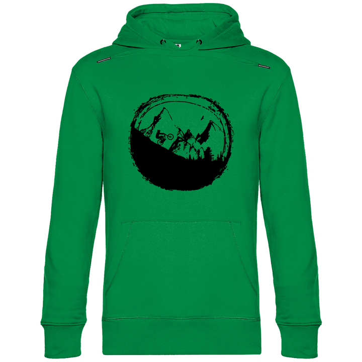 Biken in den Bergen - Herren Hoodie - Textilzauber