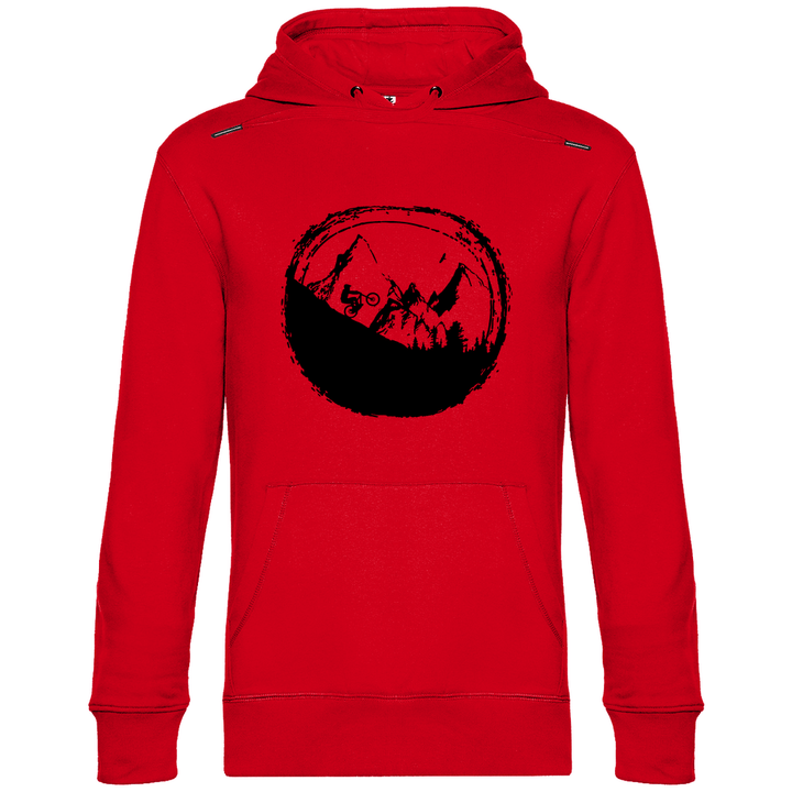 Biken in den Bergen - Herren Hoodie - Textilzauber