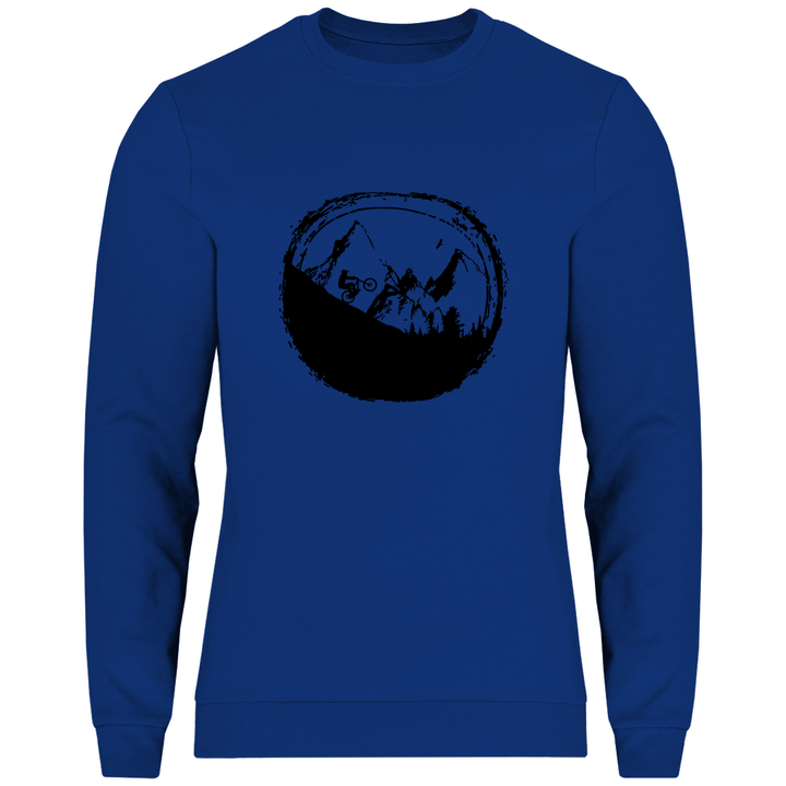 Biken in den Bergen - Herren Sweatshirt - Textilzauber
