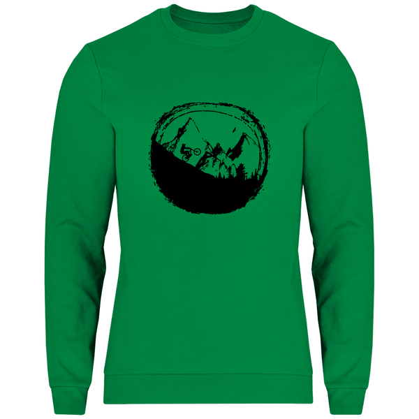 Biken in den Bergen - Herren Sweatshirt - Textilzauber