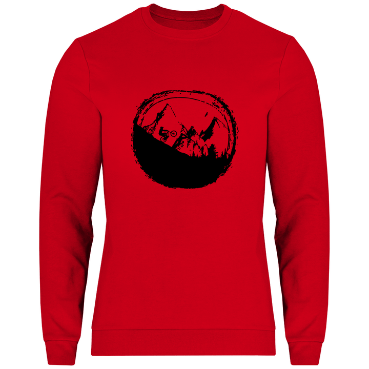 Biken in den Bergen - Herren Sweatshirt - Textilzauber
