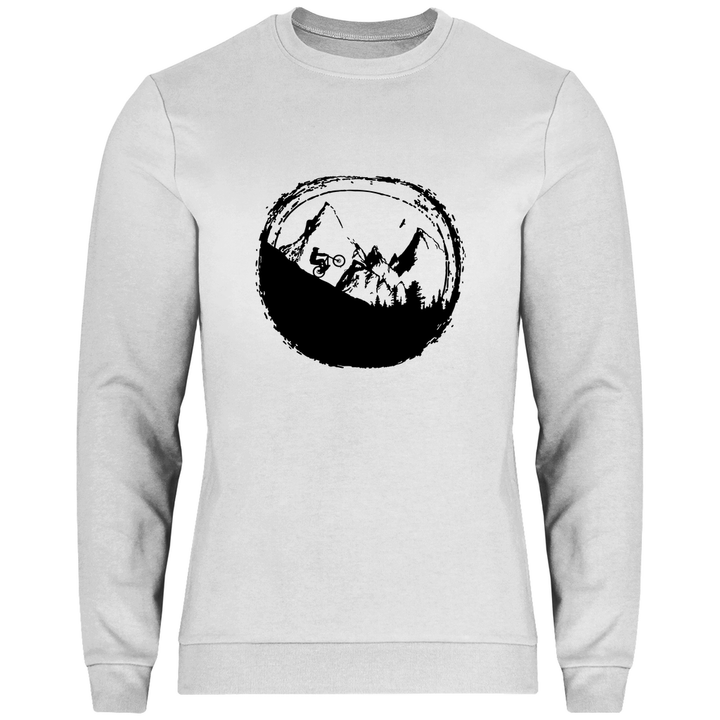 Biken in den Bergen - Herren Sweatshirt - Textilzauber