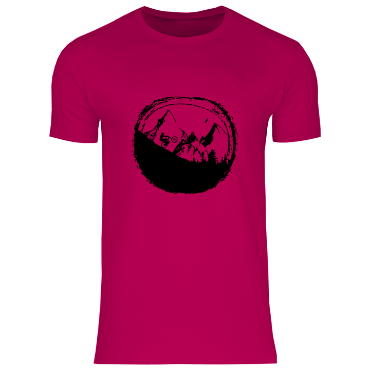 Biken in den Bergen - Herren T - Shirt - Textilzauber