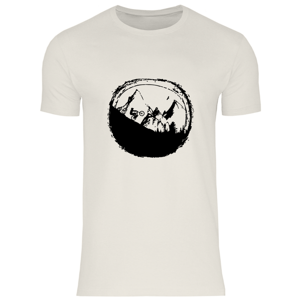 Biken in den Bergen - Herren T - Shirt - Textilzauber