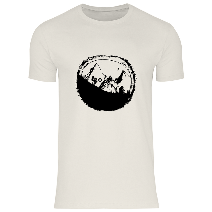 Biken in den Bergen - Herren T - Shirt - Textilzauber