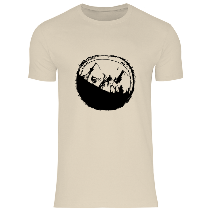 Biken in den Bergen - Herren T - Shirt - Textilzauber