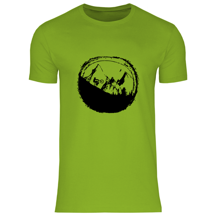 Biken in den Bergen - Herren T - Shirt - Textilzauber