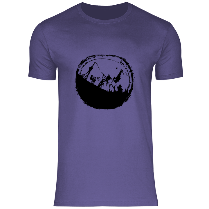 Biken in den Bergen - Herren T - Shirt - Textilzauber