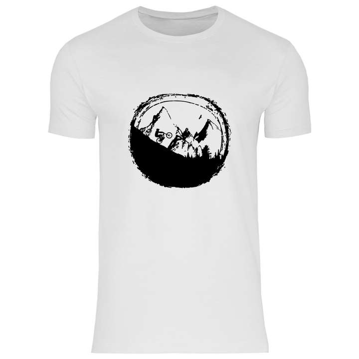 Biken in den Bergen - Herren T - Shirt - Textilzauber