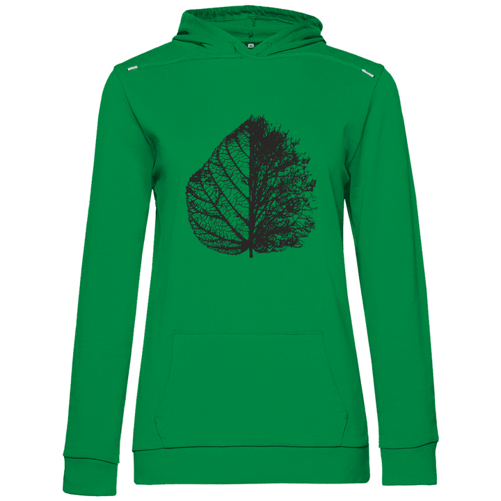 Blattskelett - Damen Hoodie - Textilzauber