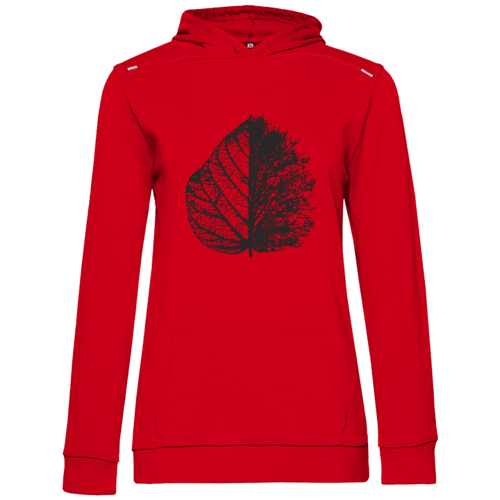 Blattskelett - Damen Hoodie - Textilzauber