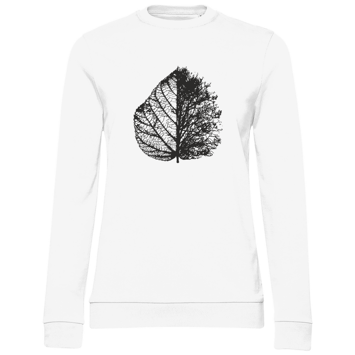 Blattskelett - Damen Sweatshirt - Textilzauber