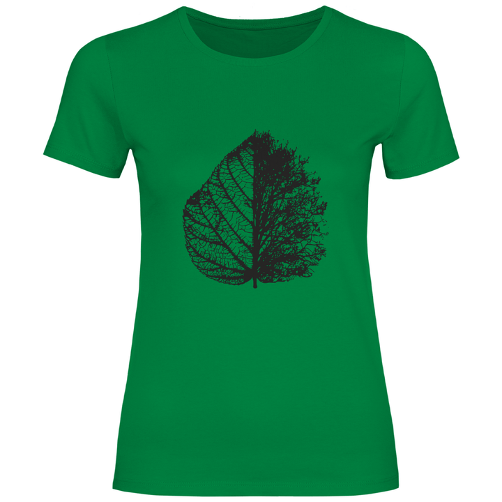 Blattskelett - Damen T - Shirt - Textilzauber
