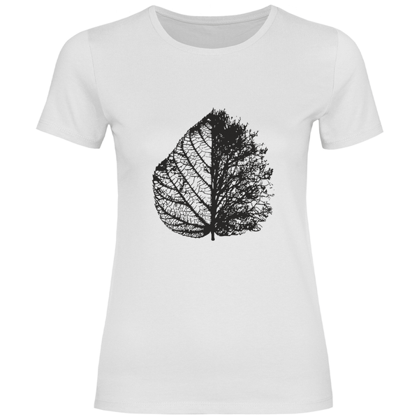 Blattskelett - Damen T - Shirt - Textilzauber