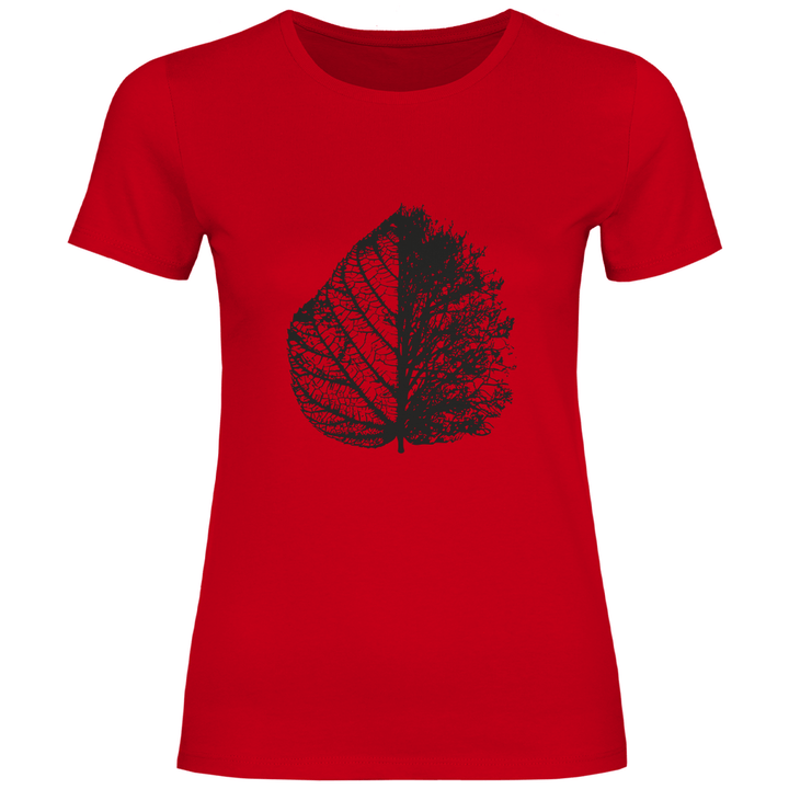 Blattskelett - Damen T - Shirt - Textilzauber