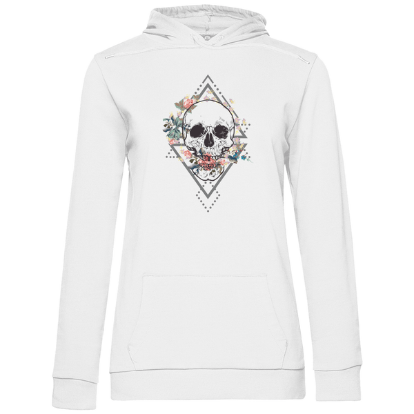 Blühender Schädel - Damen Hoodie - Textilzauber
