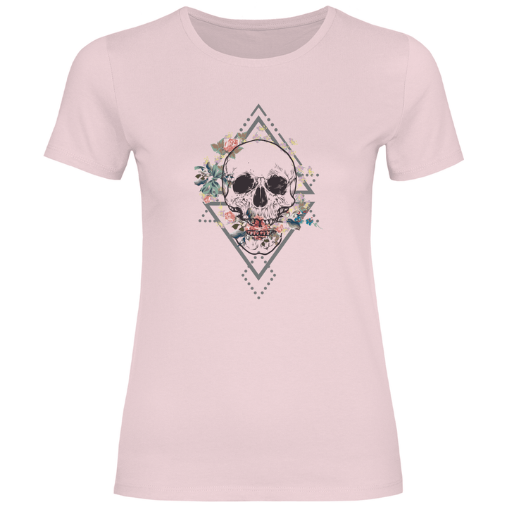 Blühender Schädel - Damen T - Shirt - Textilzauber