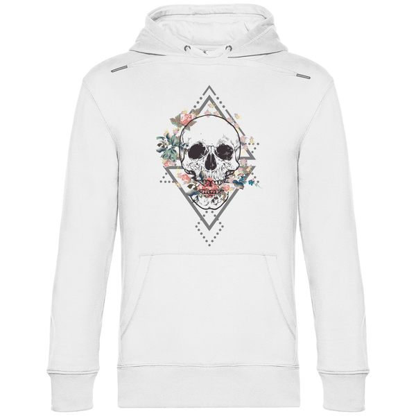 Blühender Schädel - Herren Hoodie - Textilzauber