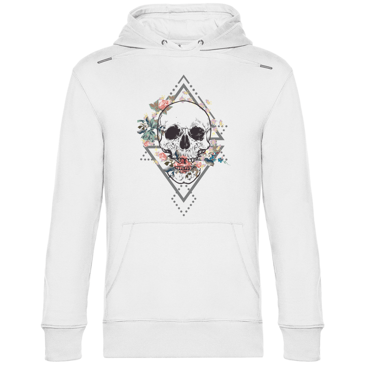 Blühender Schädel - Herren Hoodie - Textilzauber